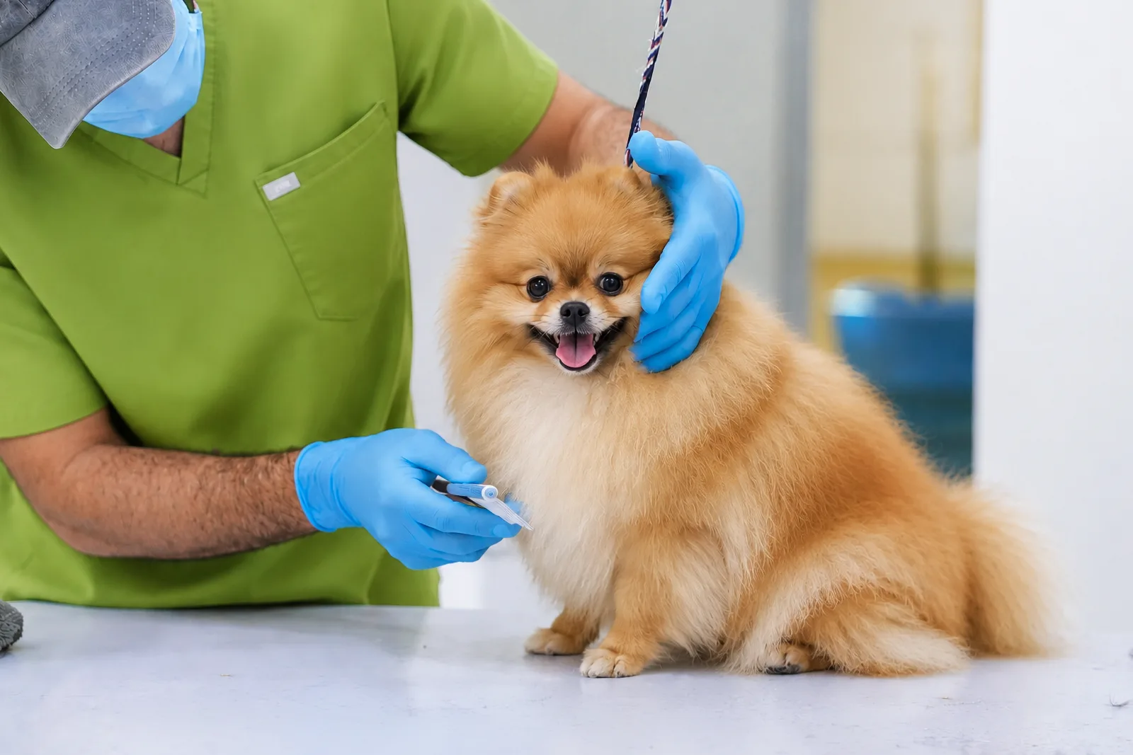 Dog grooming at Parkview Pet Center in Doha, Qatar