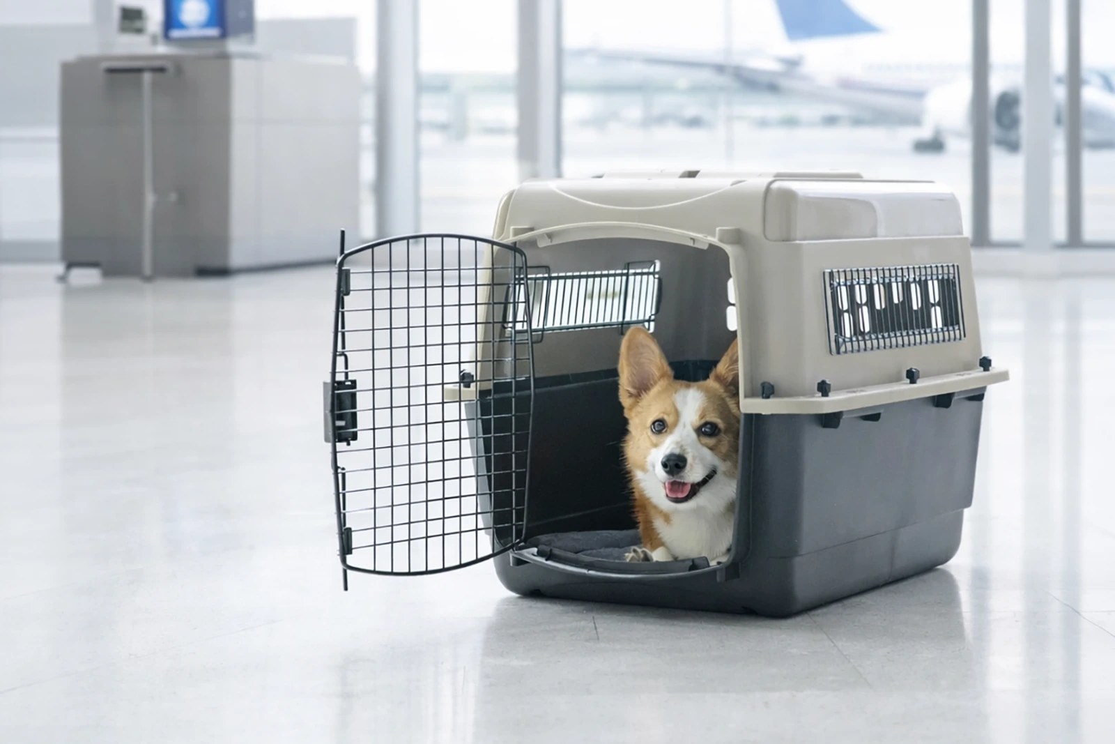 IATA-approved travel crate for pet relocation at Parkview Pet Center in Doha, Qatar